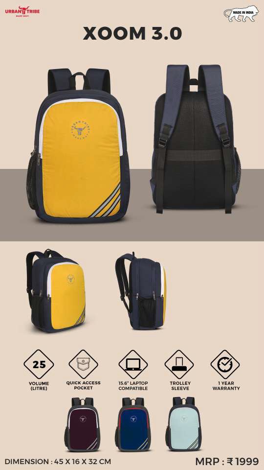 Urban Tribe Xoom 3.0 Laptop Backpack